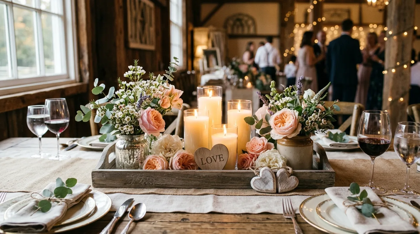 Let the decor feel easy and heartfelt for 13 Charming Valentine's Day Rustic Decor Ideas for Farmhouse Romance