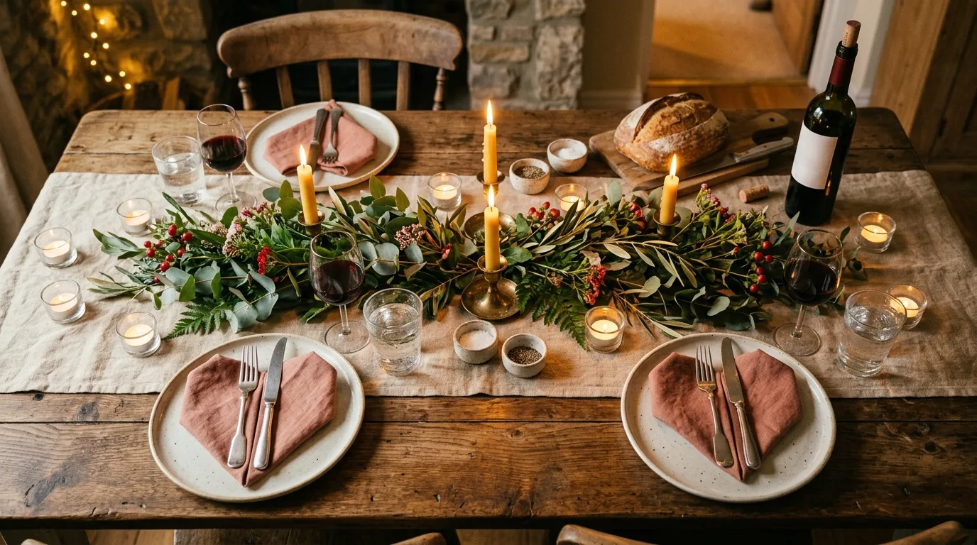 Decorate with mason jars and flowers for 13 Charming Valentine's Day Rustic Decor Ideas for Farmhouse Romance