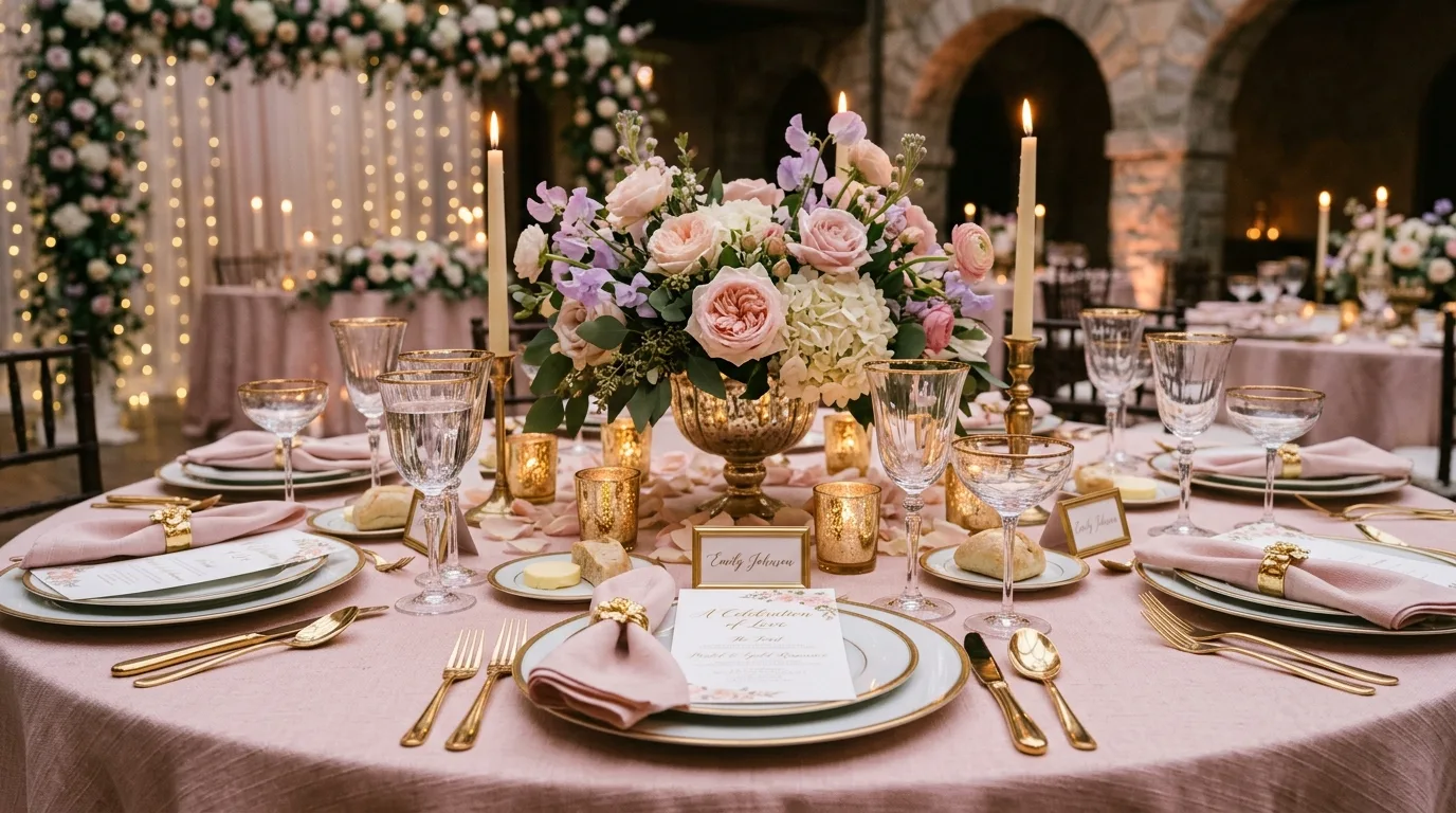 Keep the centerpiece low for 12 Lovely Valentine's Day Tablescape Ideas for a Romantic Dinner