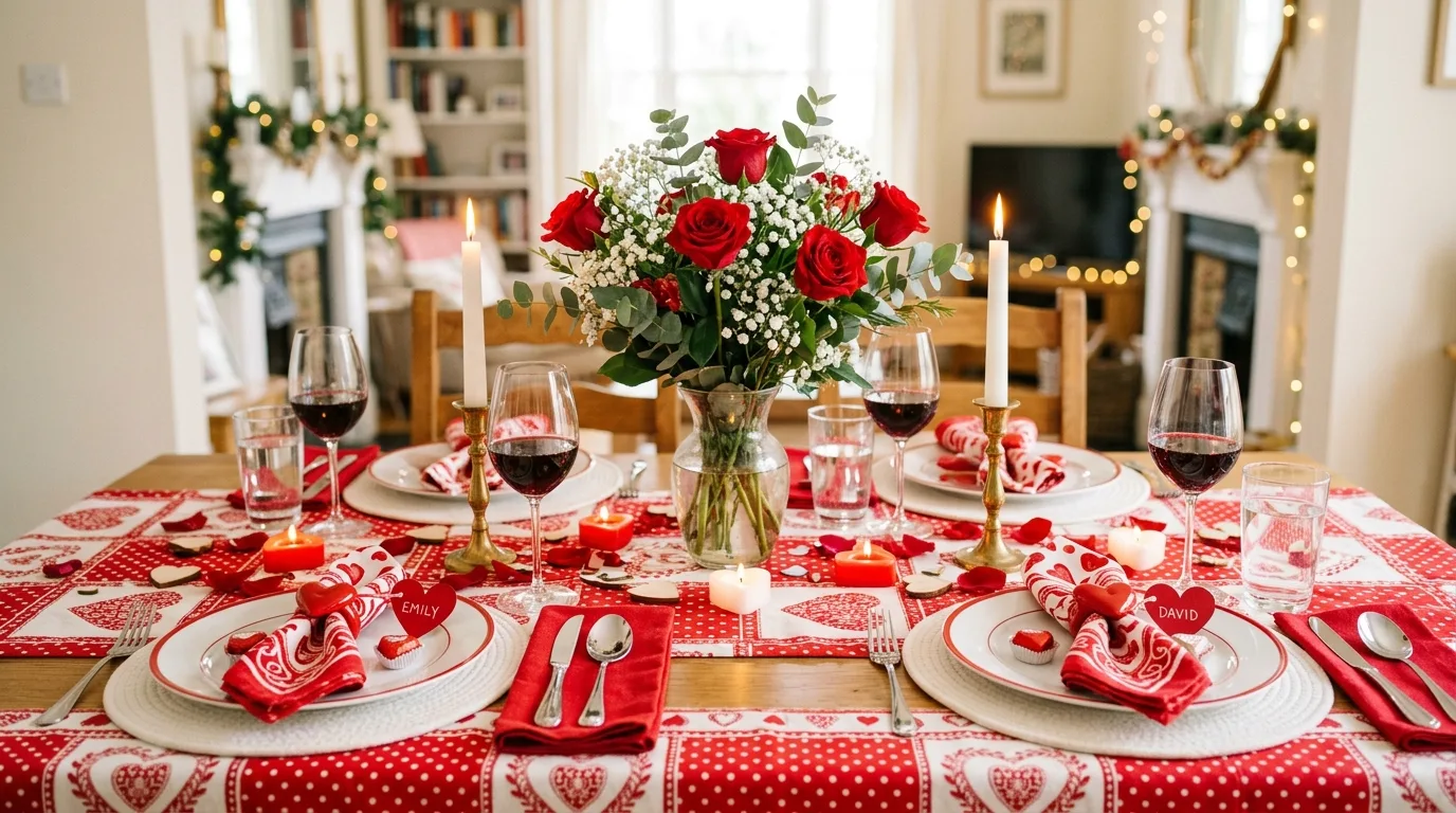 Include one sweet dessert detail for 12 Lovely Valentine's Day Tablescape Ideas for a Romantic Dinner