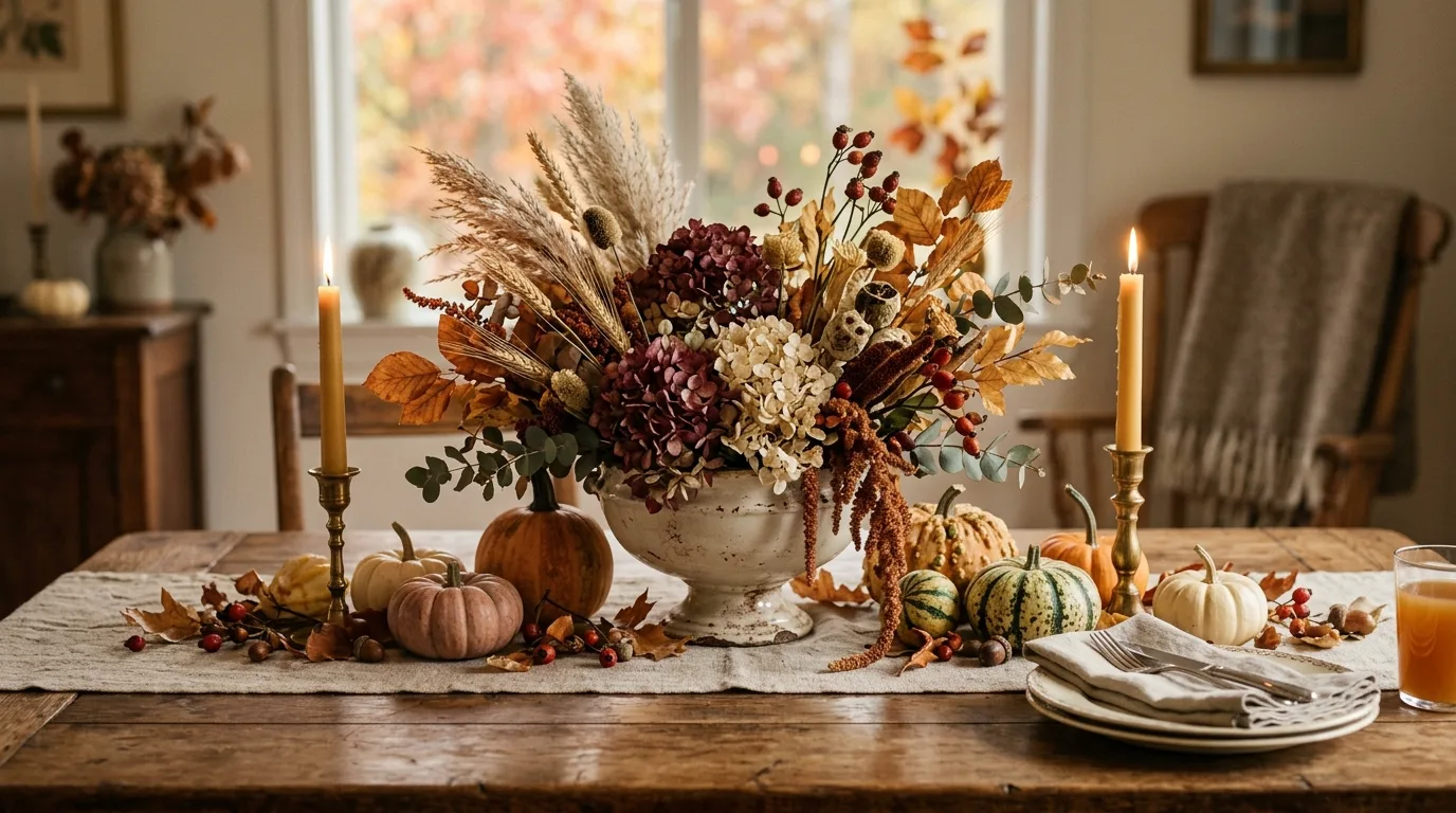 Aim for timeless comfort for 11 Stunning Vintage Fall Decor Ideas for Timeless Autumn Style
