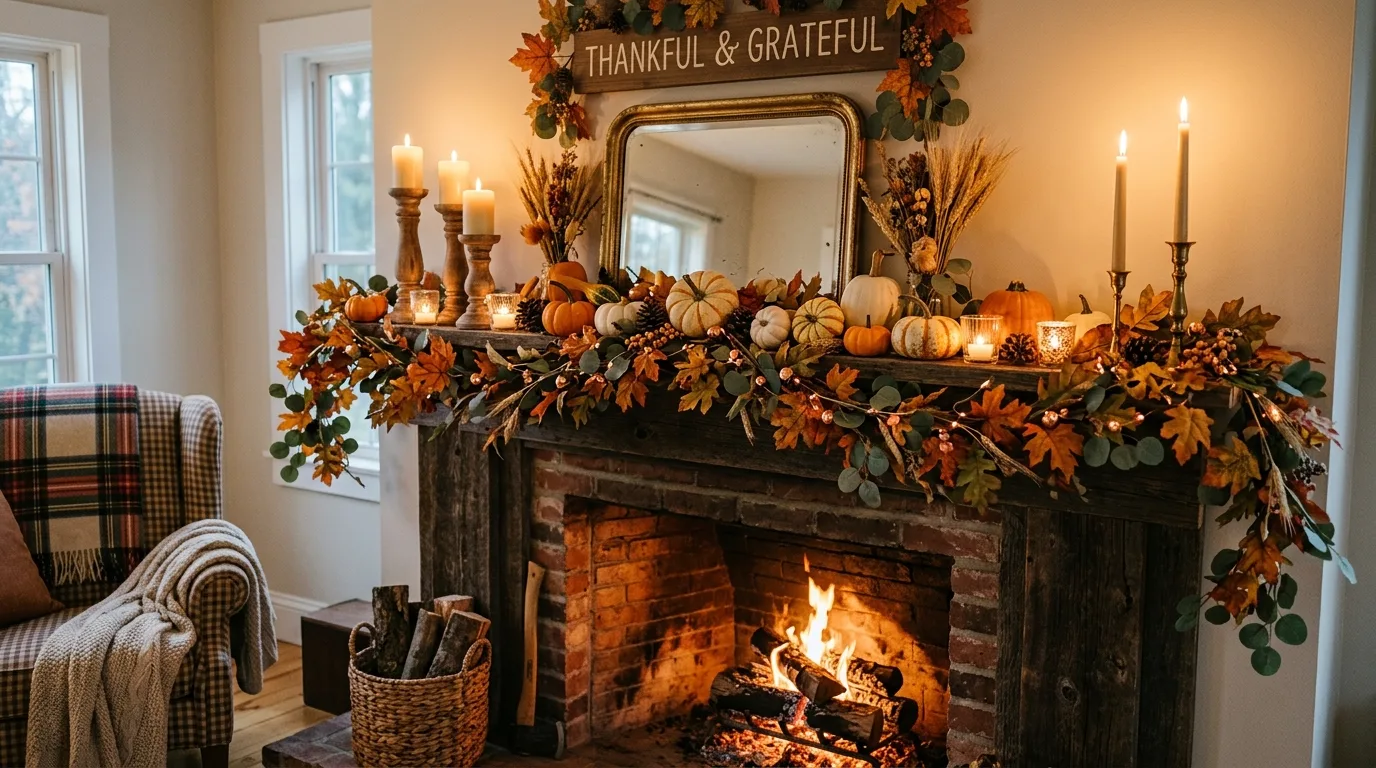 Bring in natural branches or greenery for 12 Warm Thanksgiving Decor Ideas for a Memorable Holiday
