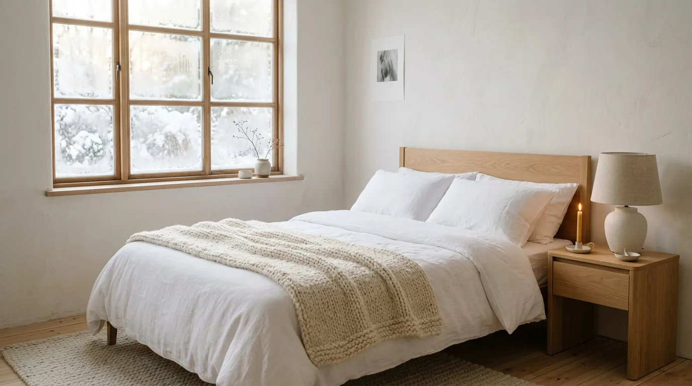 Use warm lamps instead of harsh overhead light for 11 Serene Winter Decor Ideas to Enjoy the Cozy Season