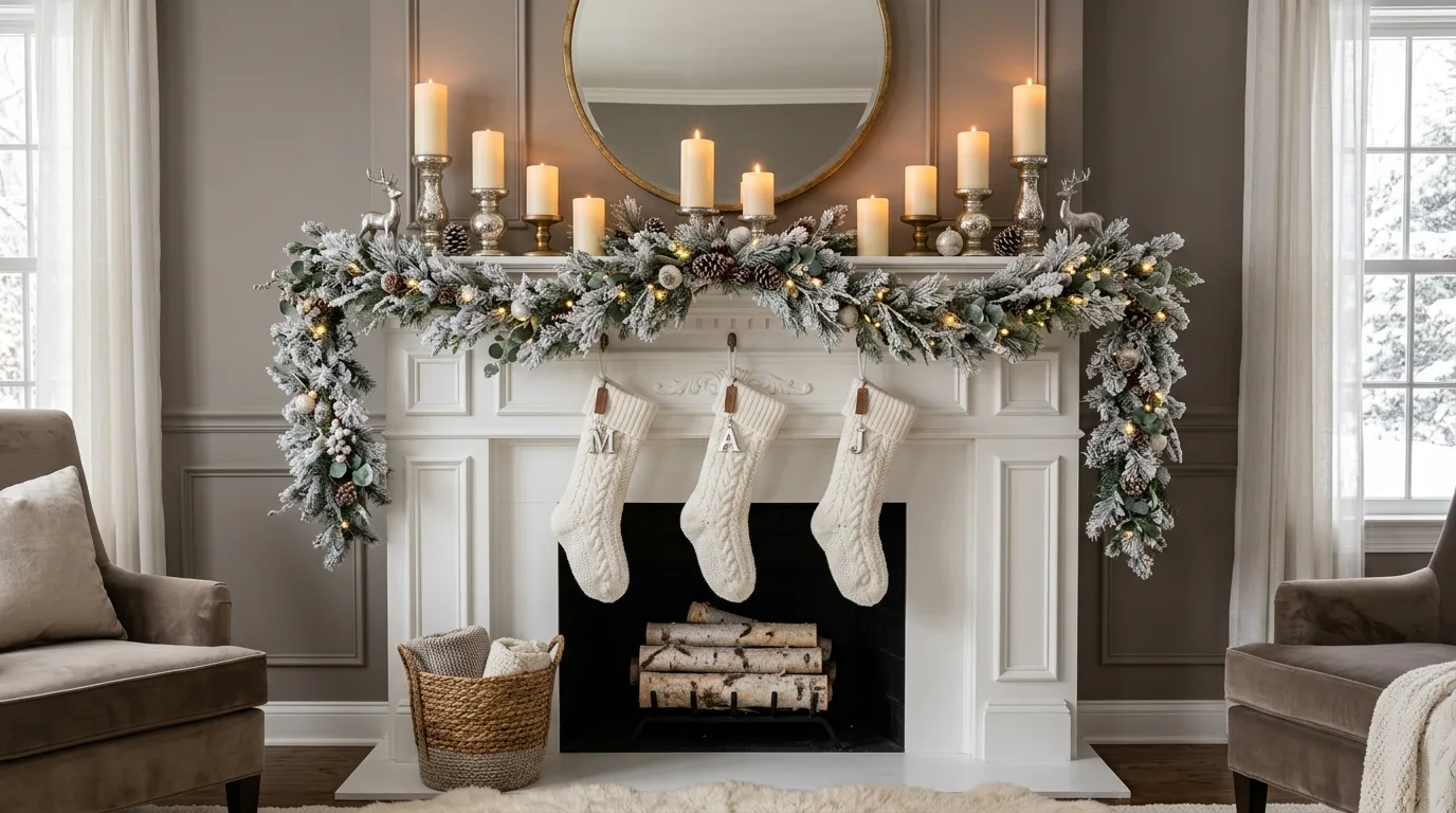 Use candles across the house for 11 Serene Winter Decor Ideas to Enjoy the Cozy Season