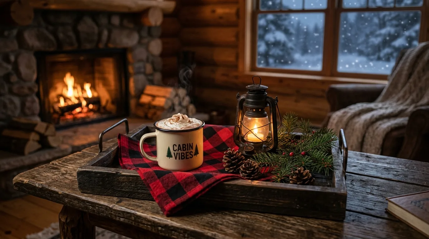 Style it to match the room for 10 Cozy Winter Tray Decor Ideas for January Styling